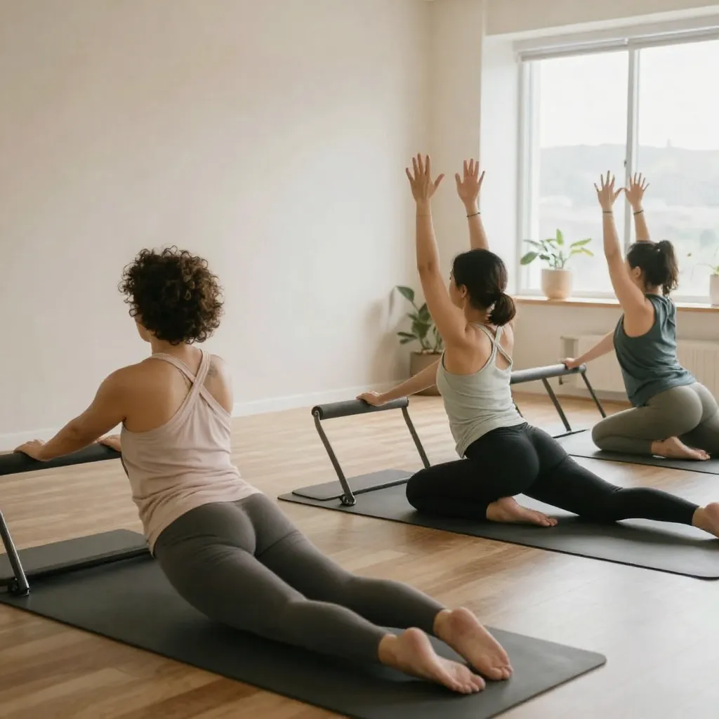 Morning light across a movement studio floor